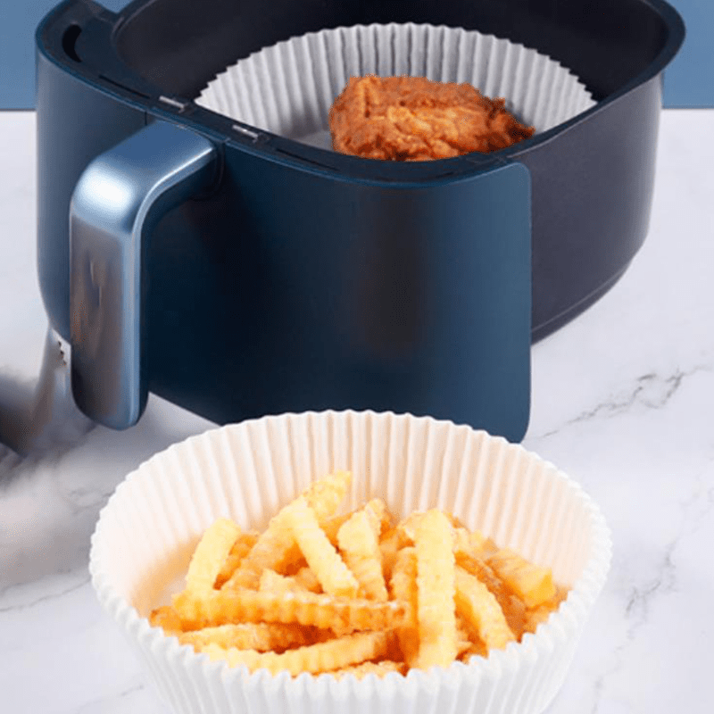50 100pcs Disposable Air Fryer Liners 6 3 Round Paper Liner For Air Fryer  Basket Non