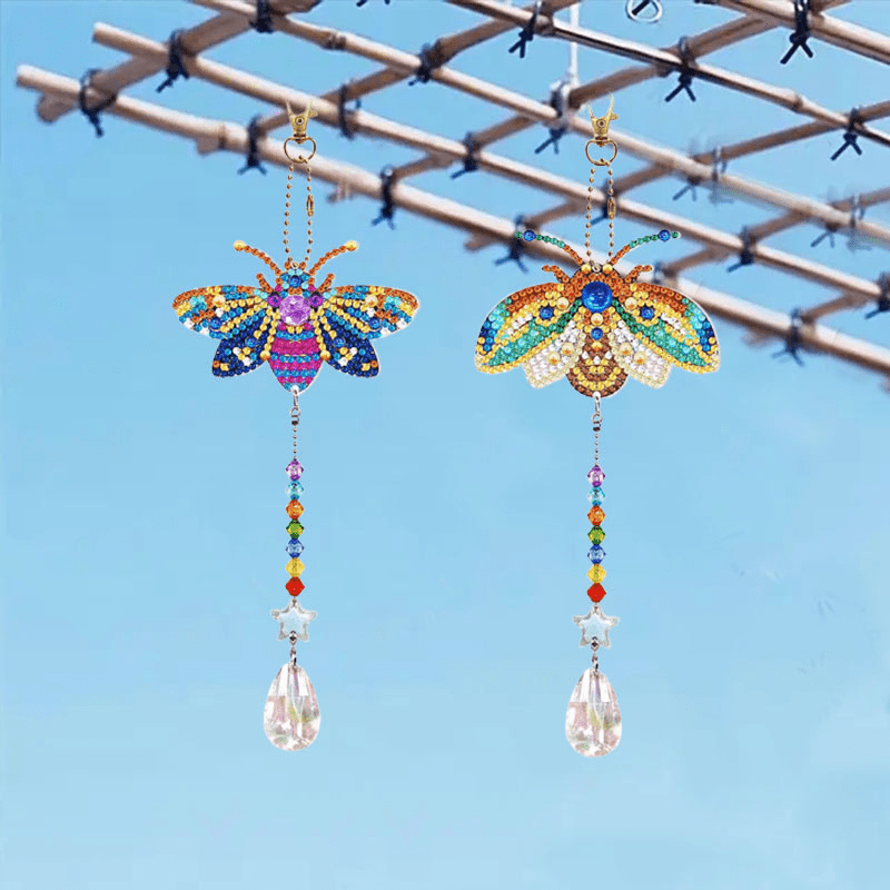 Diamond Painting Wind Chime Double Sided Crystal Gem Paint - Temu