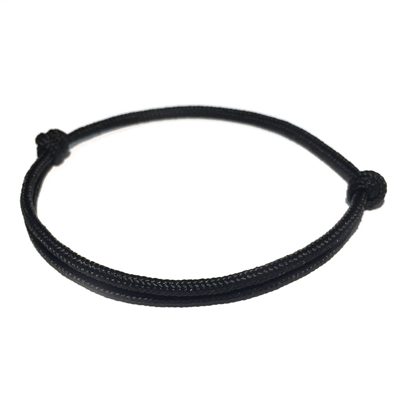 2pcs/set Black Cord Bracelet for Men String Adjustable Bracelet for Women  Unisex Adult Waterproof Nylon Cord Surfer Father Day - AliExpress