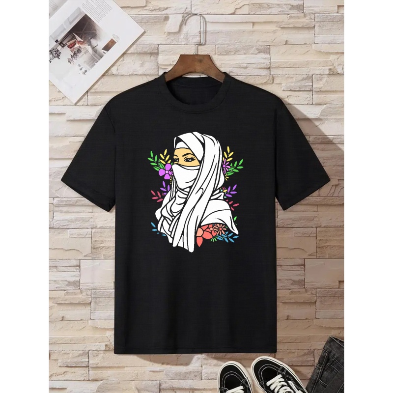 

Ramadan Islamic Islam Round Neck T-shirts, Causal Graphic Tees, Short Sleeves Tops, Men's Summer Clothing, Ramadan