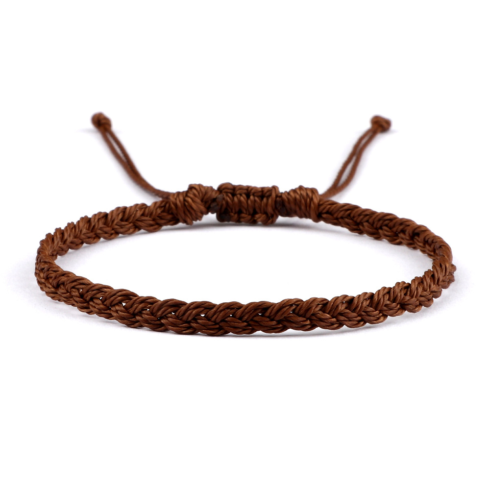 PHADUA Spiral Coloured Braid Wax Cord Bracelet