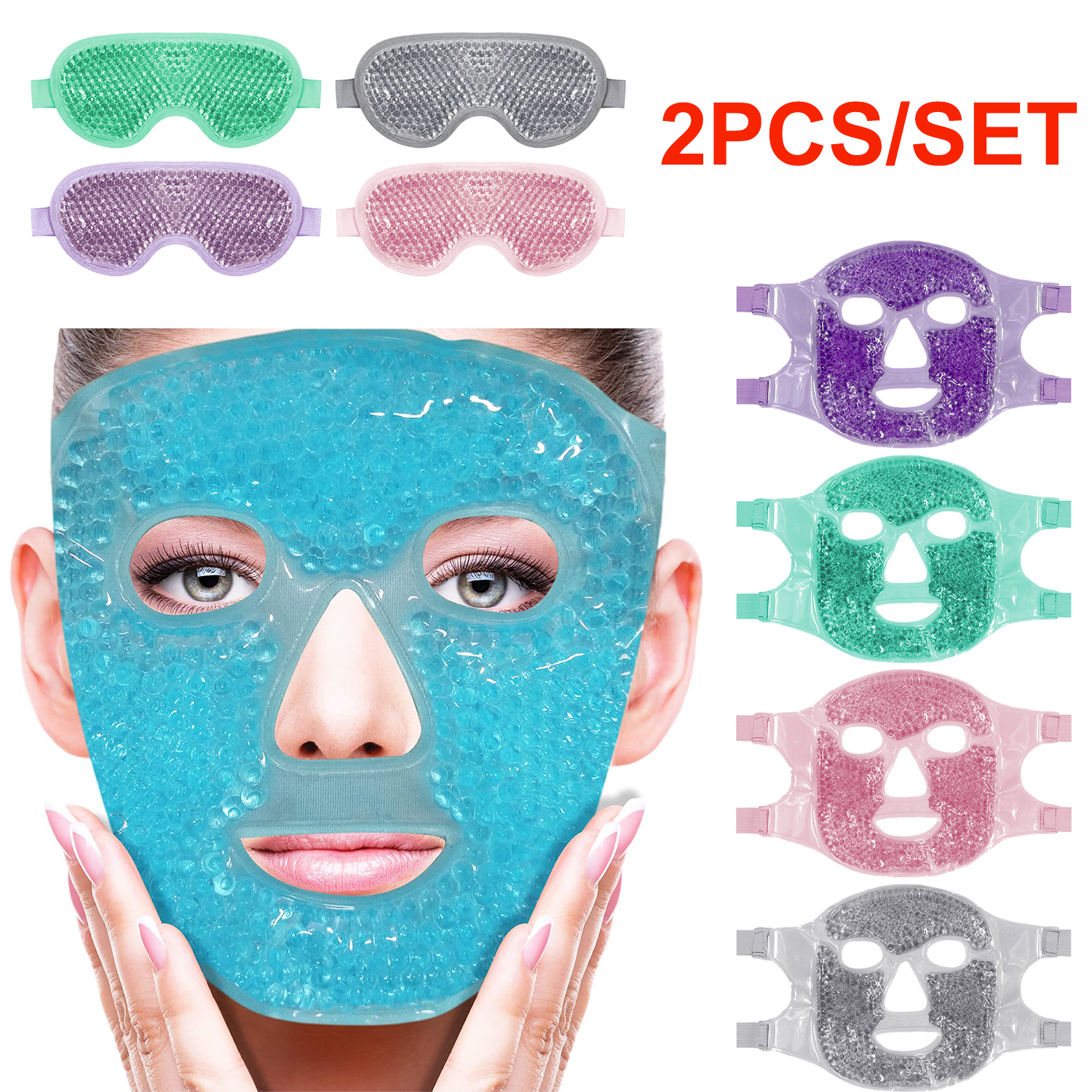 Masque gel relaxant yeux anti-poches anti-cernes