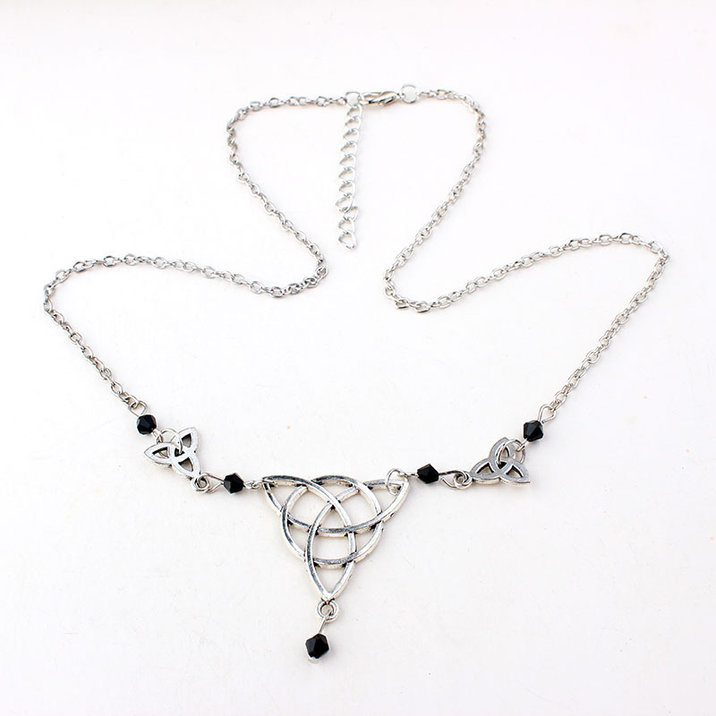 Gothic Irish Knot Head Piece Crystal Magic Wizard Rune Symbol Hair Accessory
