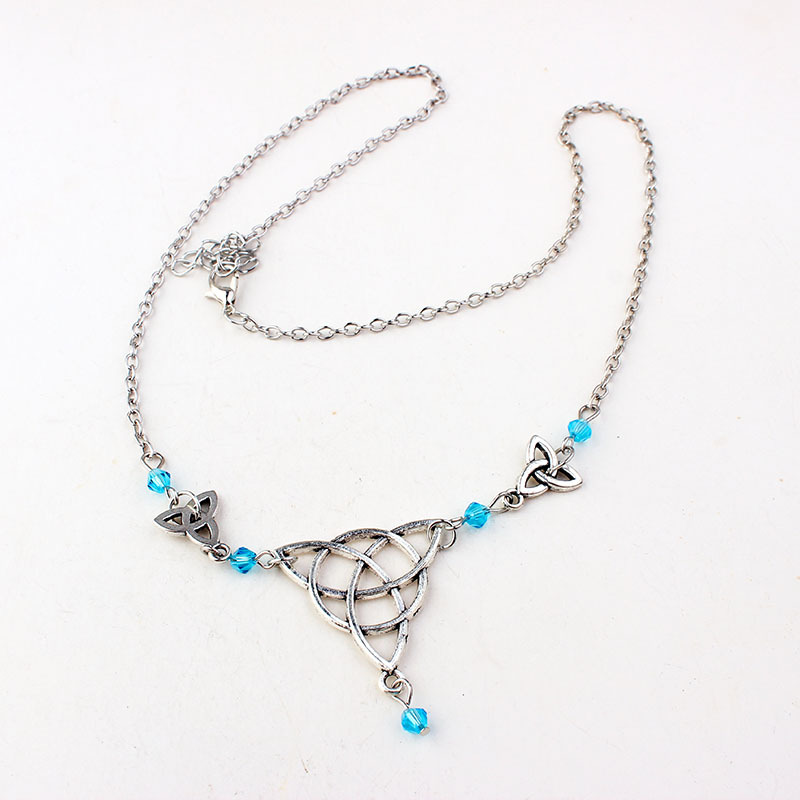 Gothic Irish Knot Head Piece Crystal Magic Wizard Rune Symbol Hair Accessory