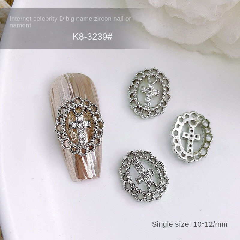 2pcs Vintage Bling Nail Charms