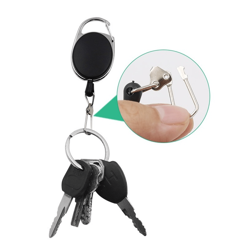 1pc Retractable Key Chain Portable Anti Lose Quick Release Spring Clip  Perfect Fishing Everyday Use - Sports & Outdoors - Temu Canada