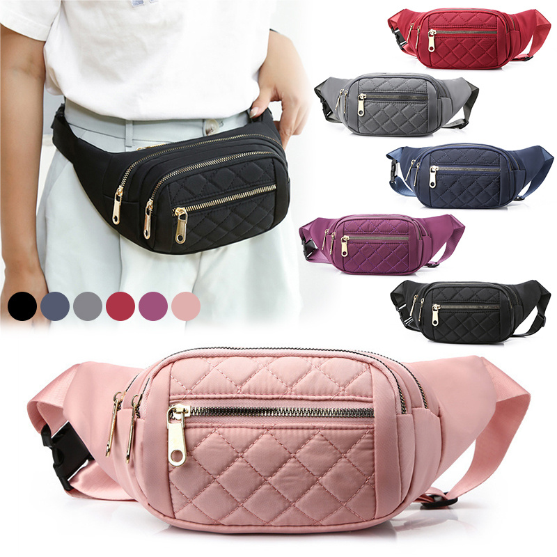 Ladies Belt Bags Designer Shoulder Crossbody Chest Bag Plaid