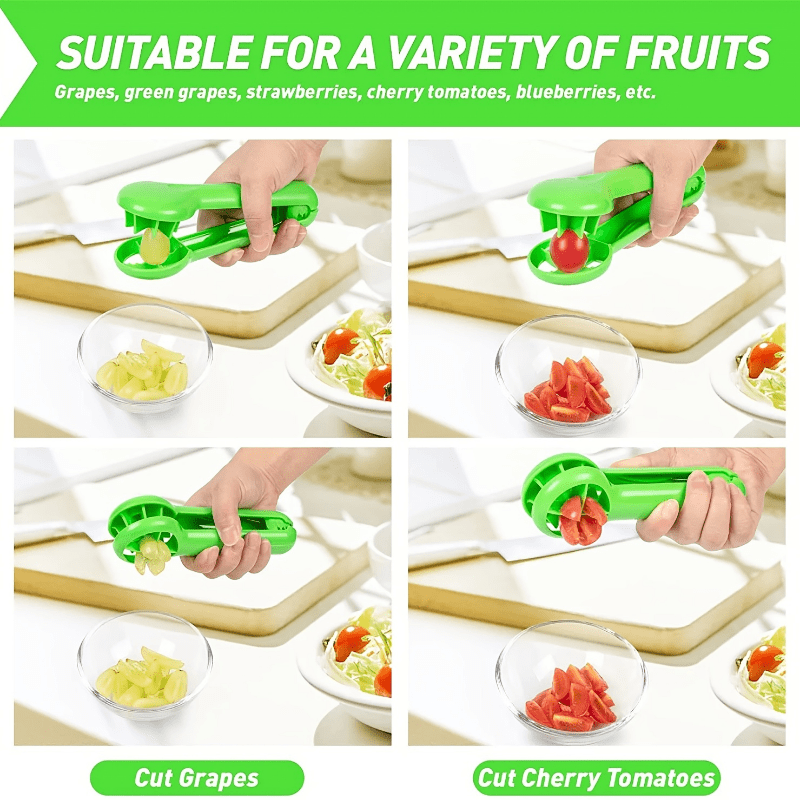 Tomato Slicer Cutter Grape Tools Cherry Kitchen Pizza Fruit Splitter  Artifact Small Tomatoes Accessories Manual Cut Gadget