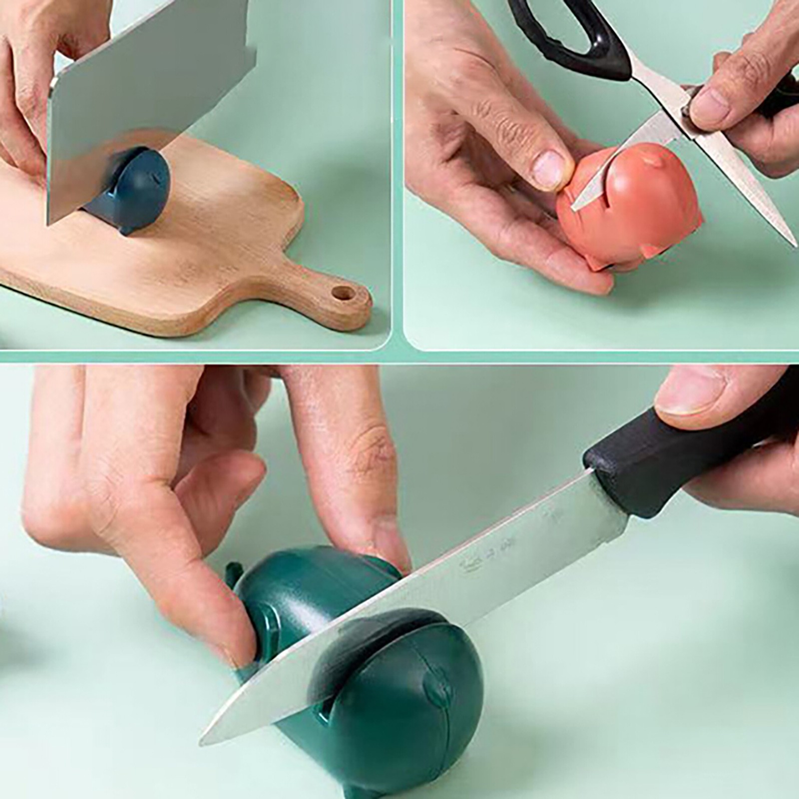 Two-section Portable Quick Knife Sharpener, Household Hand-held Knife  Sharpening Stone Creative Mouse Quick Mini Knife Sharpener - Temu United  Arab Emirates
