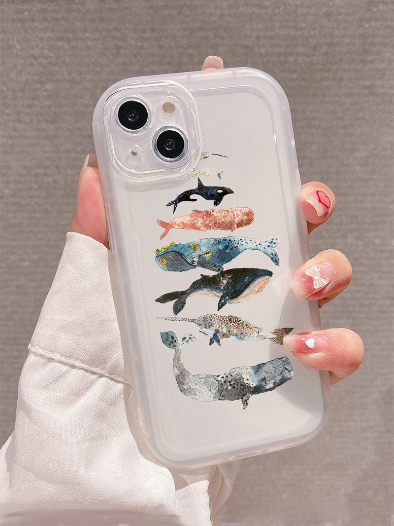 Assorted Fish Clear Design Mobile Protective Phone Case - Temu