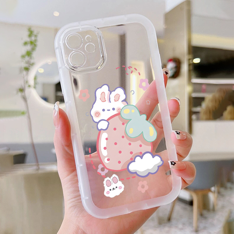 

Dessert Rabbit Clear Design Mobile Protective Phone Case For Apple Iphone 14 13 12 11 Xs Xr X 8 7 Mini Plus Pro Max
