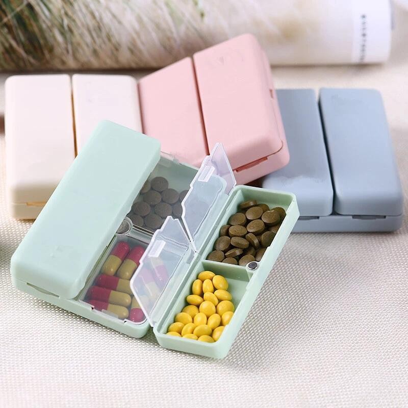 Foldable Weekly Pill Organizer - 7 Day Travel Medicine Holder With Tablet  Storage - Portable Container For Vitamins, Supplements, And Medications -  Temu
