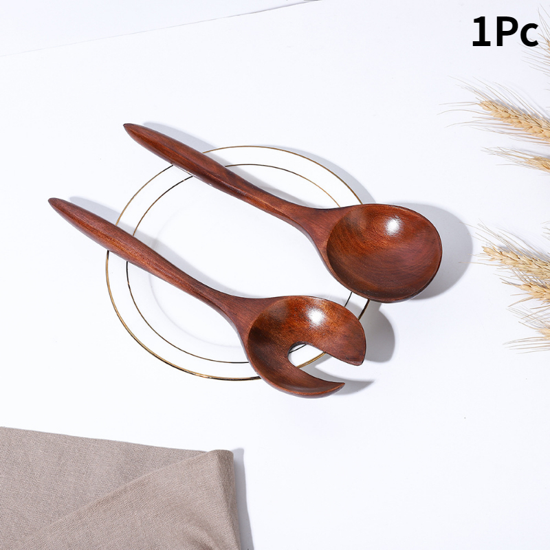 1 5pcs Soup Spoon Wooden Coffee Spoon Simple Milk Spoon - Temu