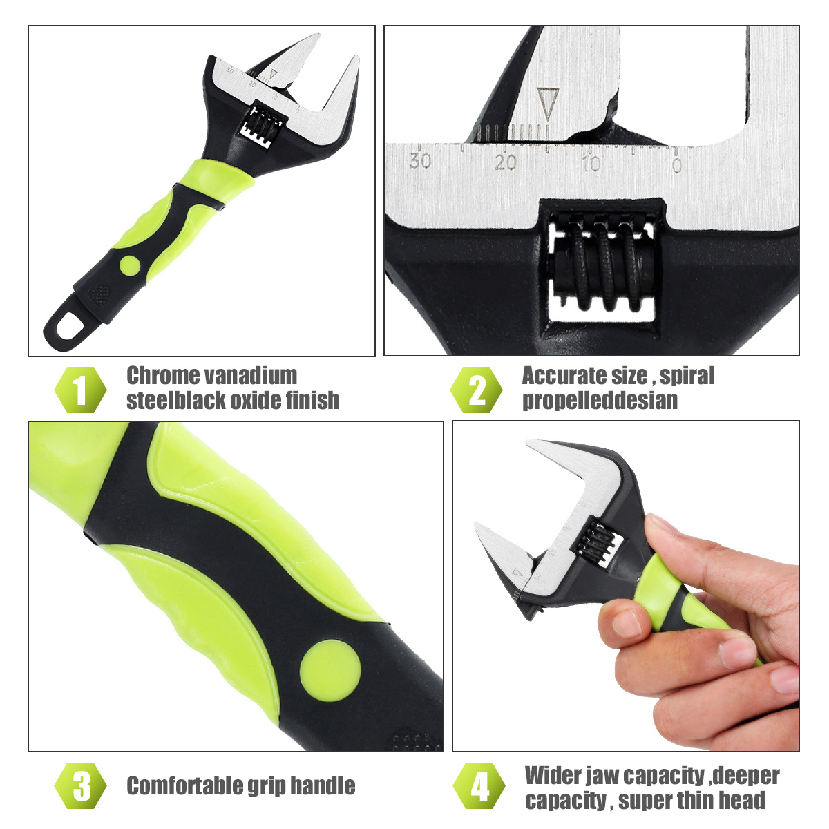 Heavy Duty Adjustable Spanner Wrench