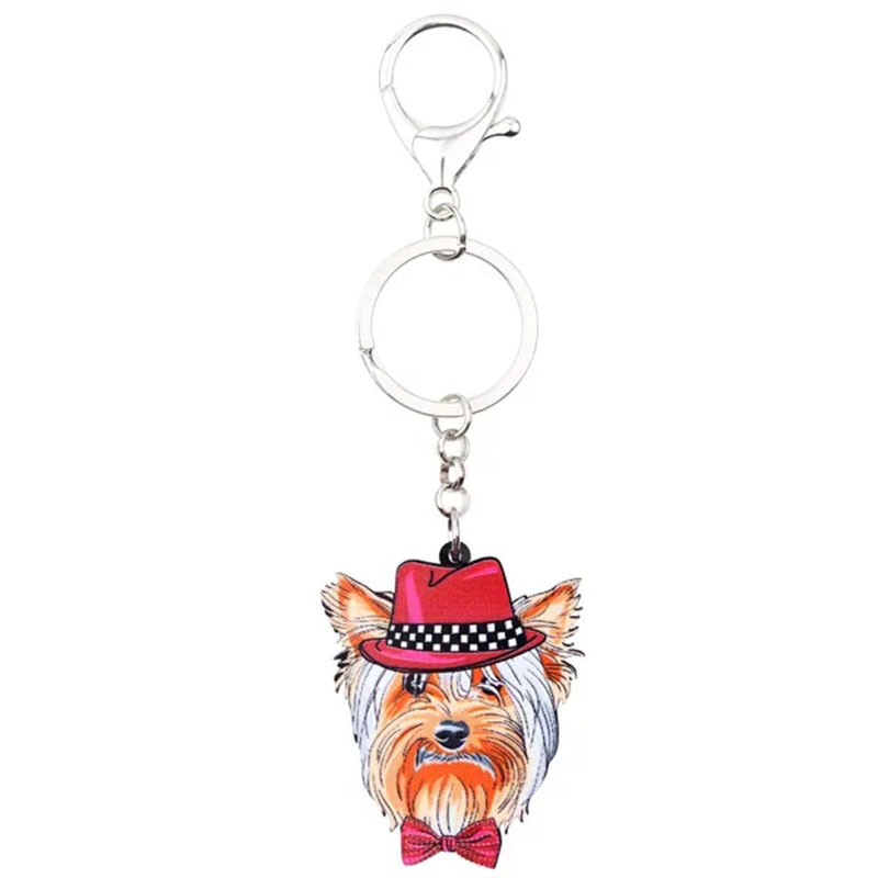 Personalised Dog Keyring or Handbag Charm