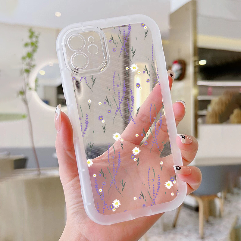 

Lavender Clear Soft Silicone Phone Case For Iphone14/14plus/14pro/14promax, Iphone13/13mini/13pro/13promax, Iphone12/12mini/12pro/12promax, Iphone11/11pro/11pro Max, X/xs/xsmax, 7plus