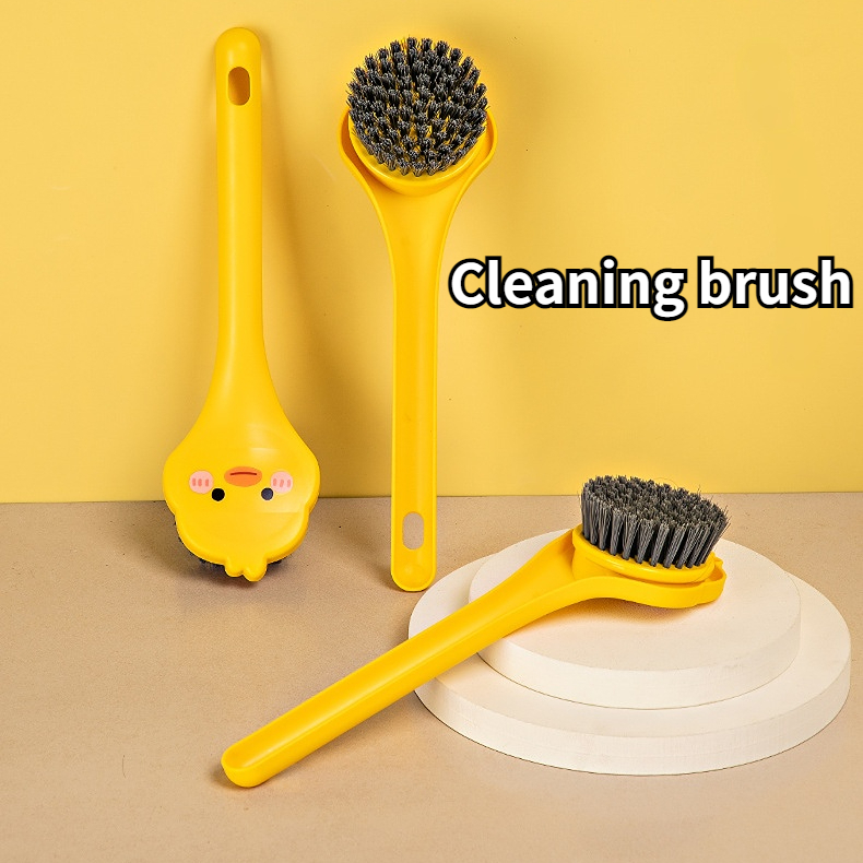 rv cleaning brush cartoon yellow duck plastics hard bristles multifunction plastics brush for rv cleaning supplie kitchen accessories details 0