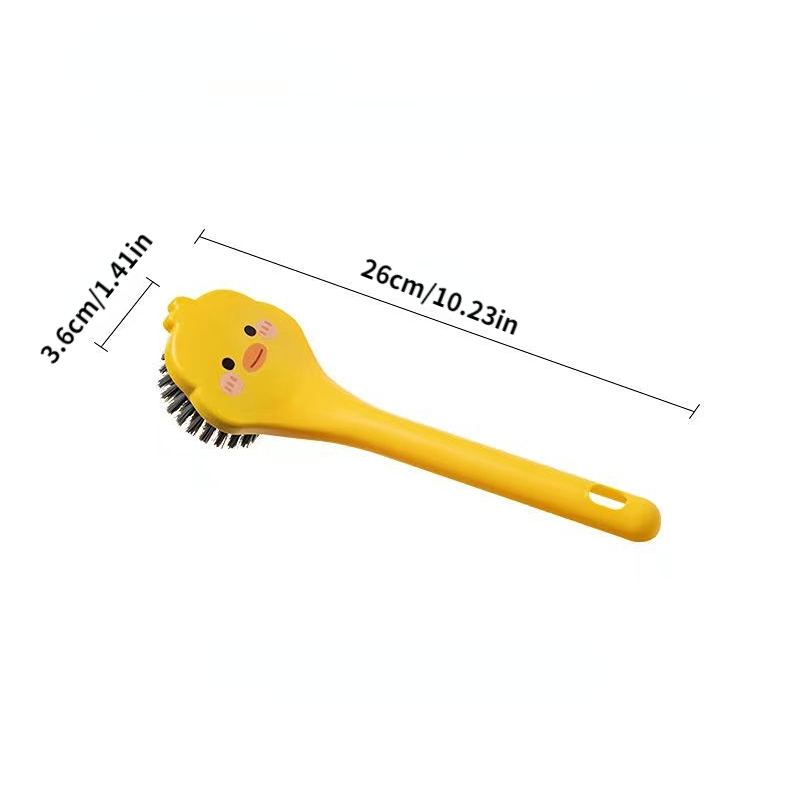 rv cleaning brush cartoon yellow duck plastics hard bristles multifunction plastics brush for rv cleaning supplie kitchen accessories details 1