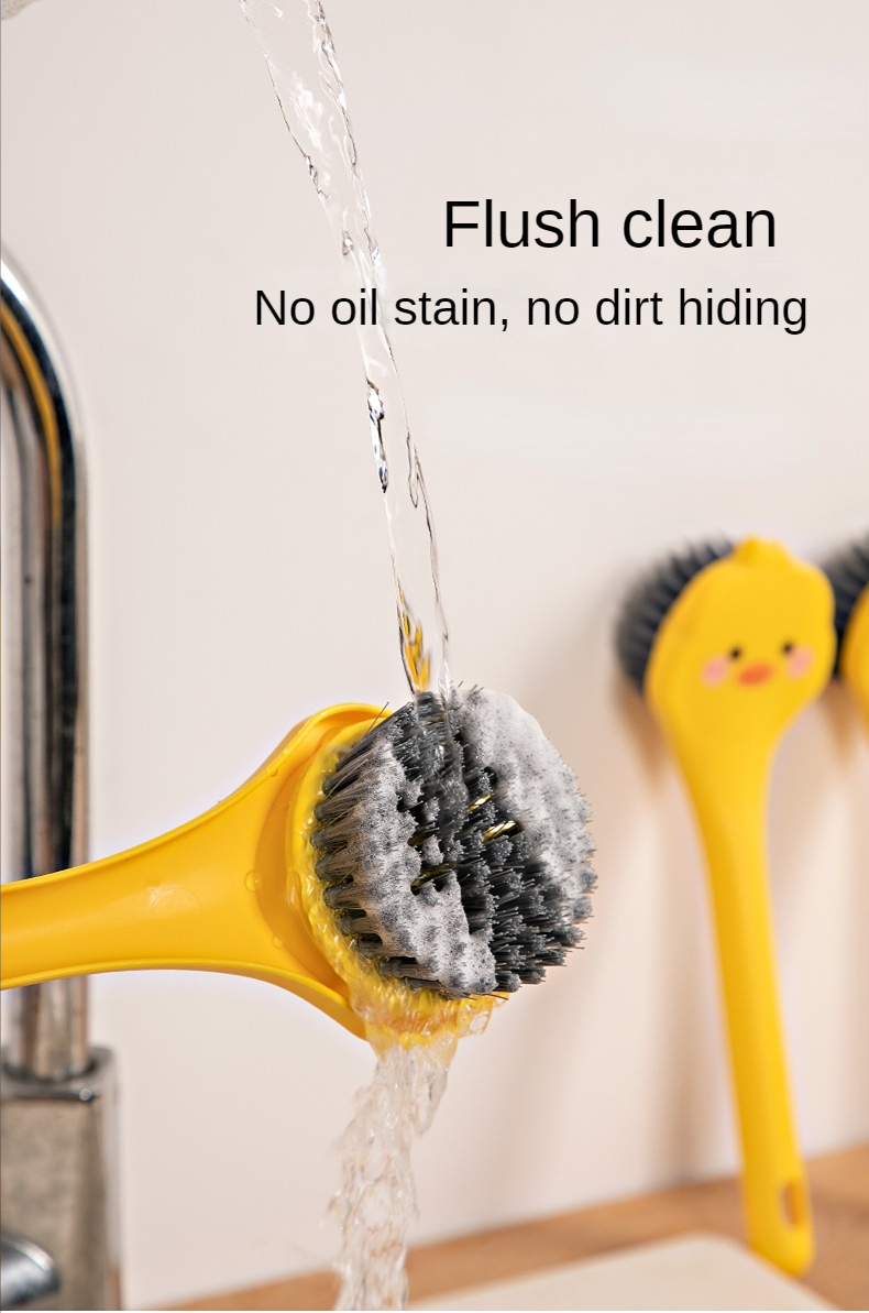 rv cleaning brush cartoon yellow duck plastics hard bristles multifunction plastics brush for rv cleaning supplie kitchen accessories details 4