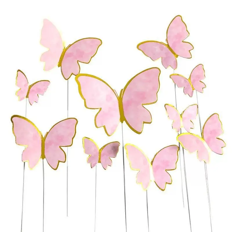 Glossy Butterfly Cake Toppers For Cupcakes And Cakes - Temu Mexico