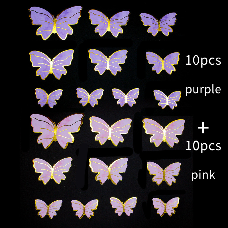 Glossy Butterfly Cake Toppers For Cupcakes And Cakes - Temu Mexico