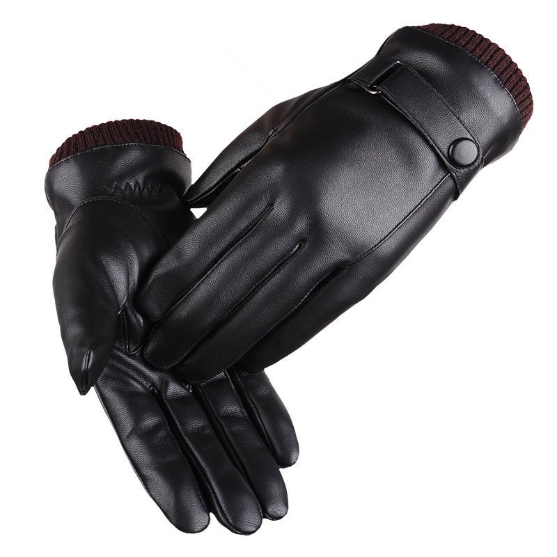 1 Paire De Gants Doublés De Molleton Épaissi Pour Homme, Chauds