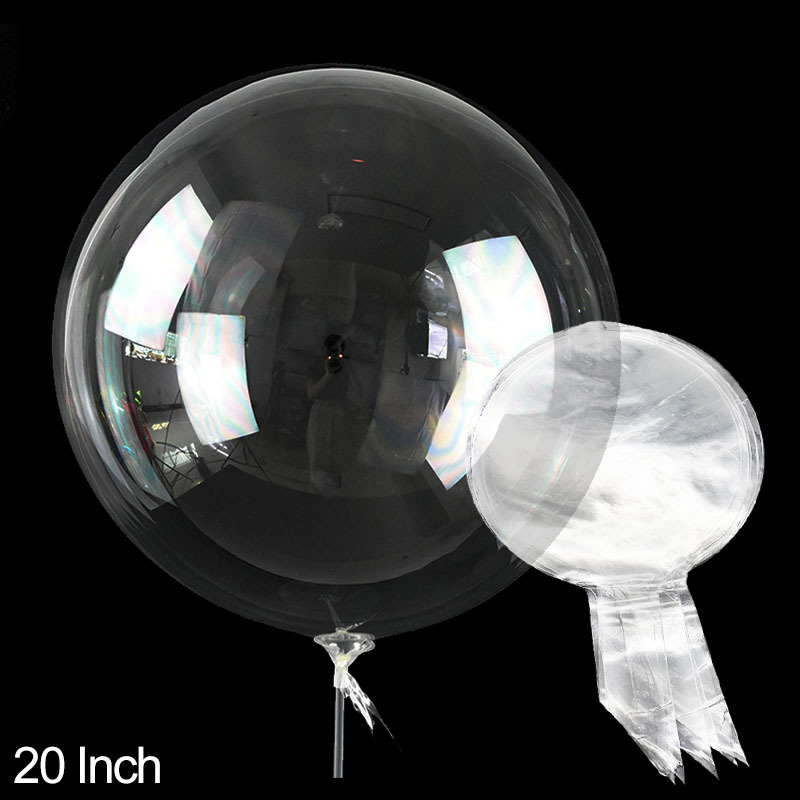 20 Clear Deco Bubble Balloon