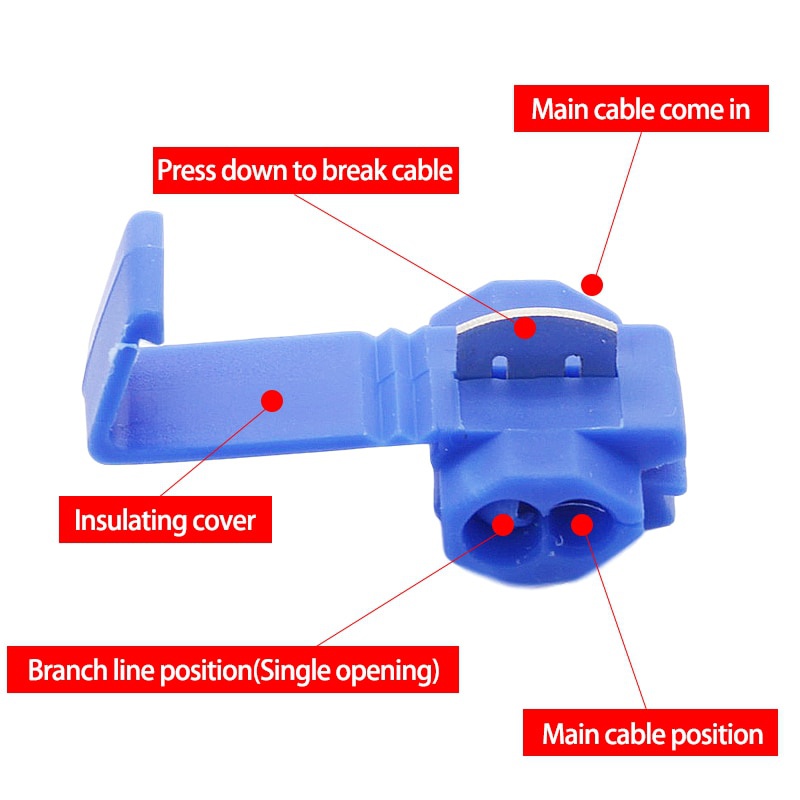 6 Plastic Covers for Electrical Wire Connectors