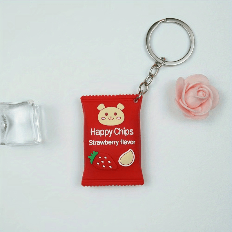 Cute 3d Potato Chip Bag Keychain For Kids Fun - Temu