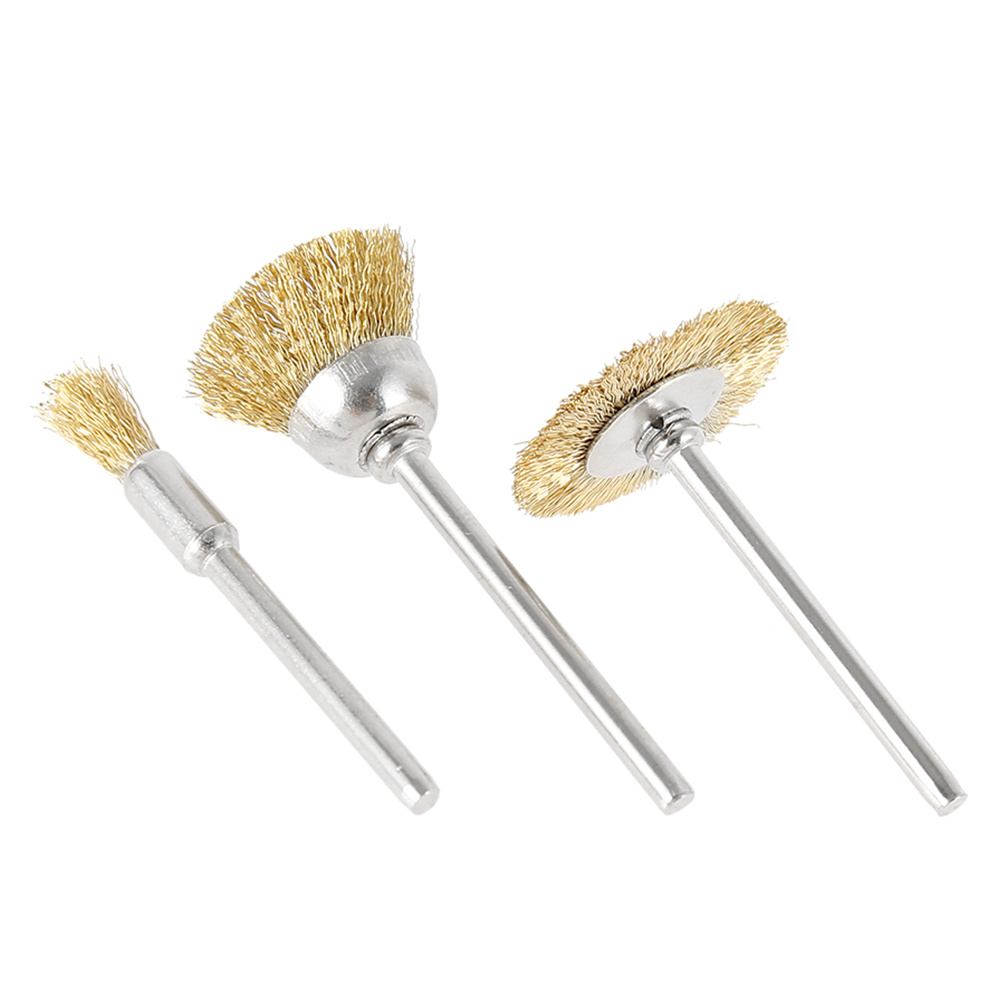 Copper Stainless Steel Wire Brush Wheel Cup Brush Set With 3 - Temu