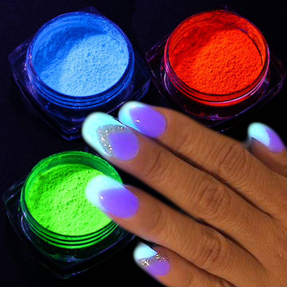 Glow In The Dark Nail Art: 10 color Neon Phosphor Glitter - Temu