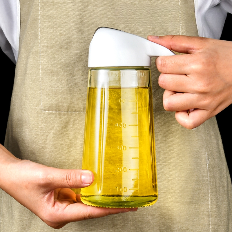 Leak Proof Glass Olive Oil Bottle Large Capacity Soy Sauce Vinegar
