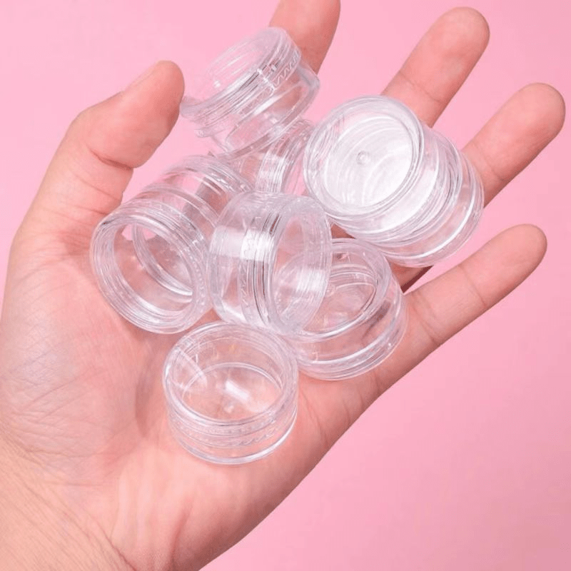 Clear Plastic Jars Big Round Pet Plastic Containers With - Temu