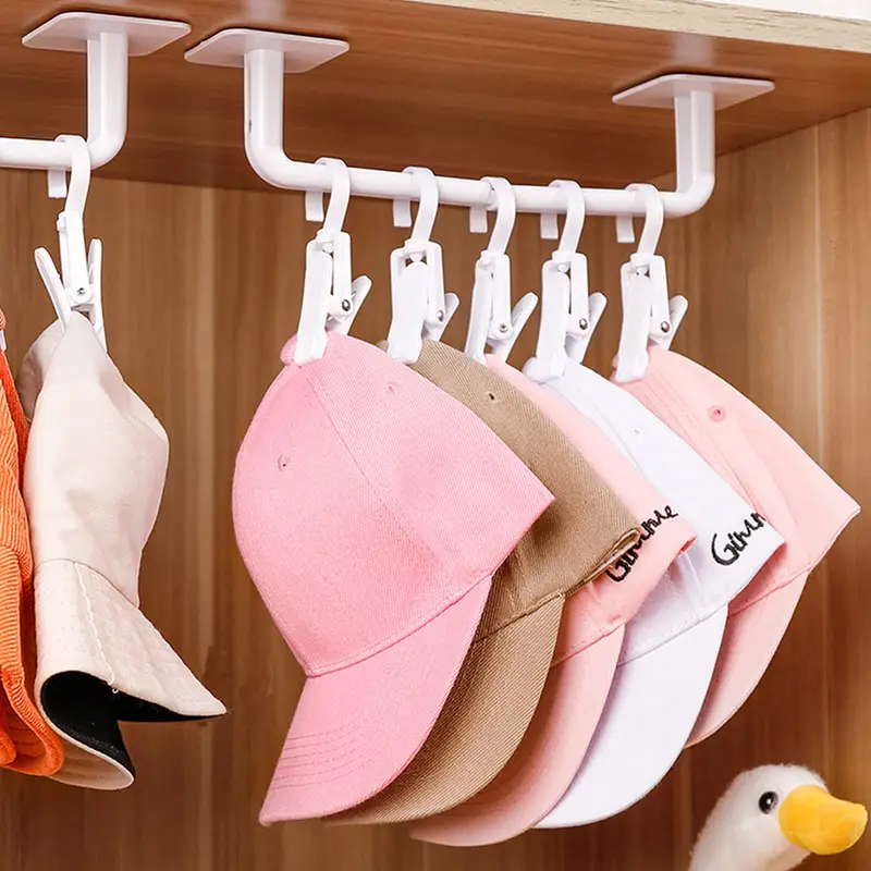 hanger storage hat-1pc hat rack for baseball hats adhesive hat hooks for wall hat hanger storage hat organizer no drilling hat holder for door closet details 1