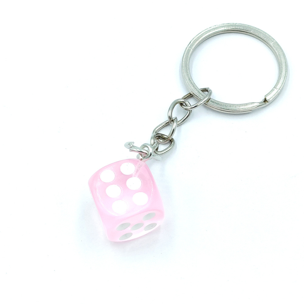 Multipurpose Multi colour Ludo Dice Key Chain – Set of 3 Piece