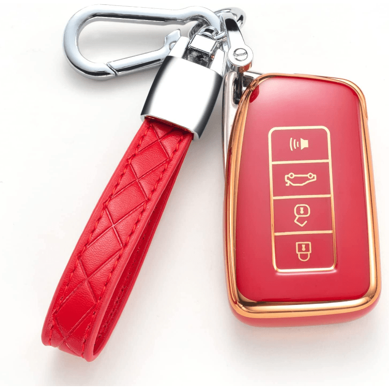 Key Fob Cover With Keychain For Rx Es Gs Ls Nx Rs Gx Lx Rc Lc Smart Key  Fashion Key Holder - Temu