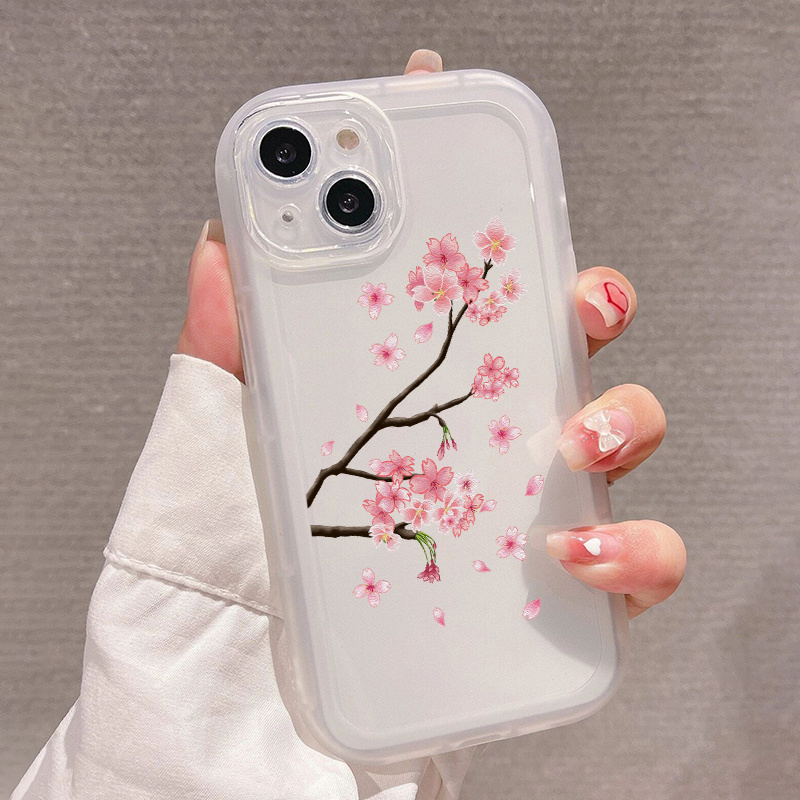 Sakura funda transparente iPhone 14 12 Pro Max iPhone 11 iPhone XR