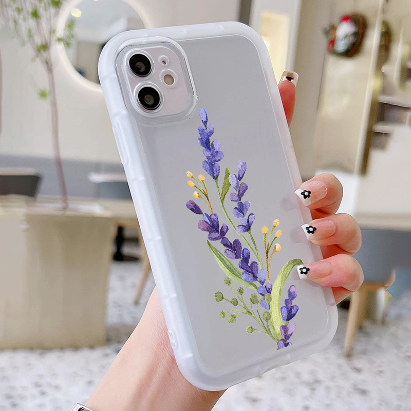 Funda silicona sólida iPhone 14 Pro (gris lavanda) 