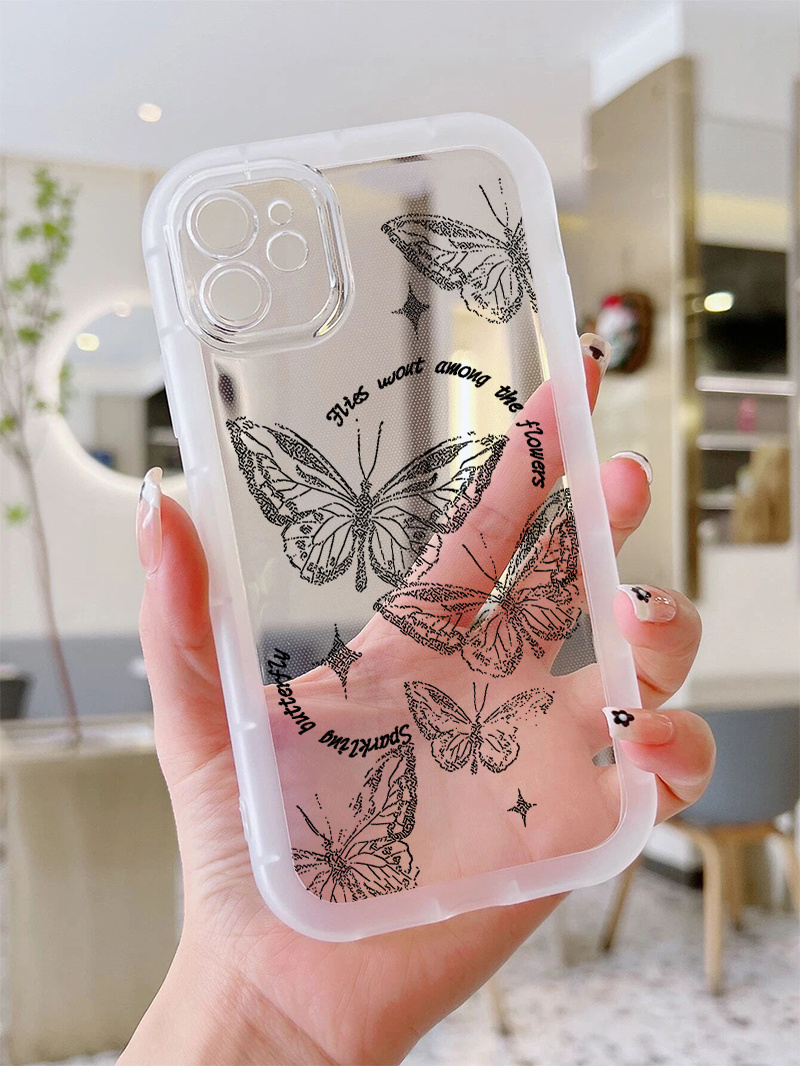 HD2688 019 (* in *) Transparent White Soft Shell English *:  Butterflies
