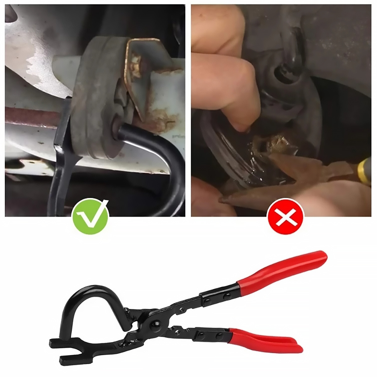 1pc Exhaust Hanger Pipe Removal Pliers Exhaust Pipe Rubber Pad