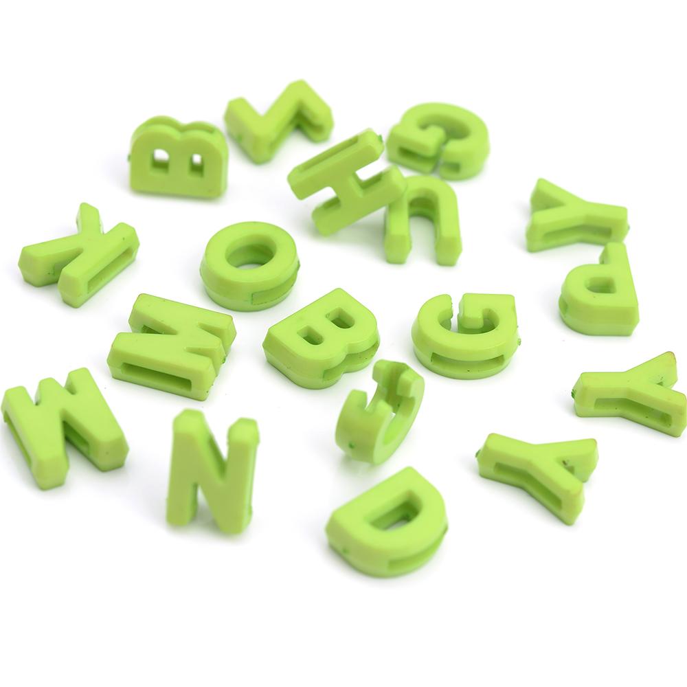 100pcs Plastic Random Letter DIY Pendant
