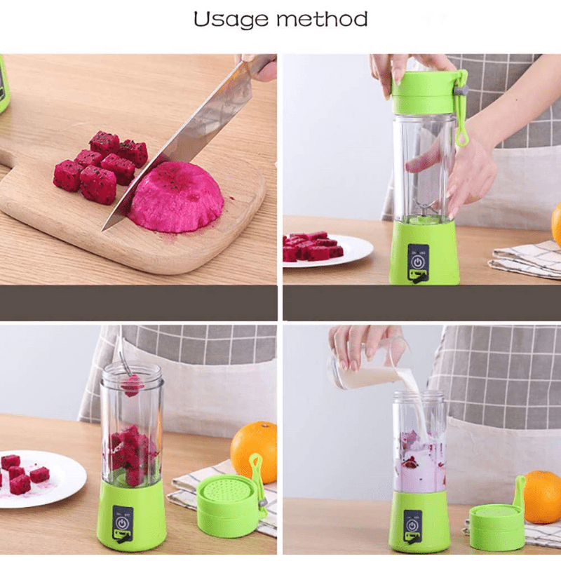 Dropship Portable Electric Juicer Cup Fruit Blender Maker Bottle