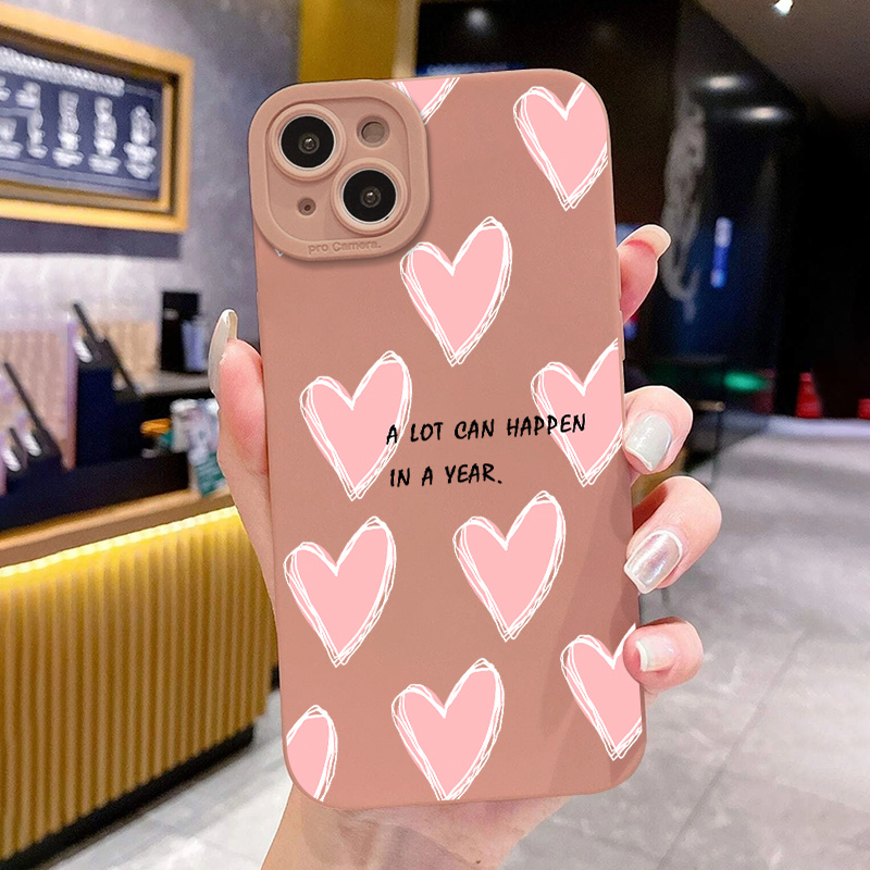 Stylish Magnetic Case for Apple iPhone 14 Women Girls, Luxury Plating Cute  Love Heart Soft Back Cover Full Camera Lens Protection MagSafe Phone Case