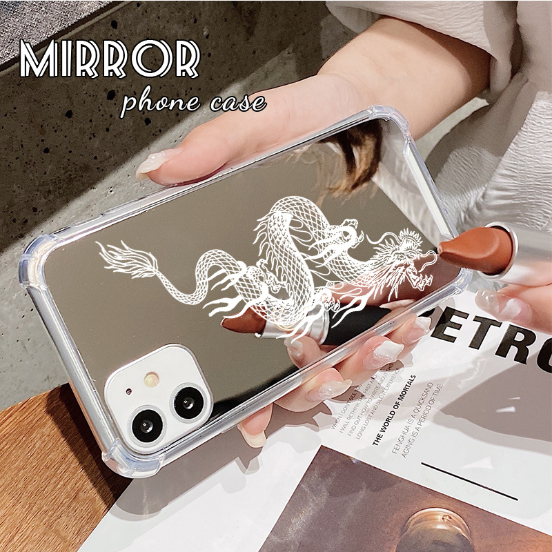 

Protect Your Iphone 14 With This Stunning White Dragon Mirror Mobile Phone Case!