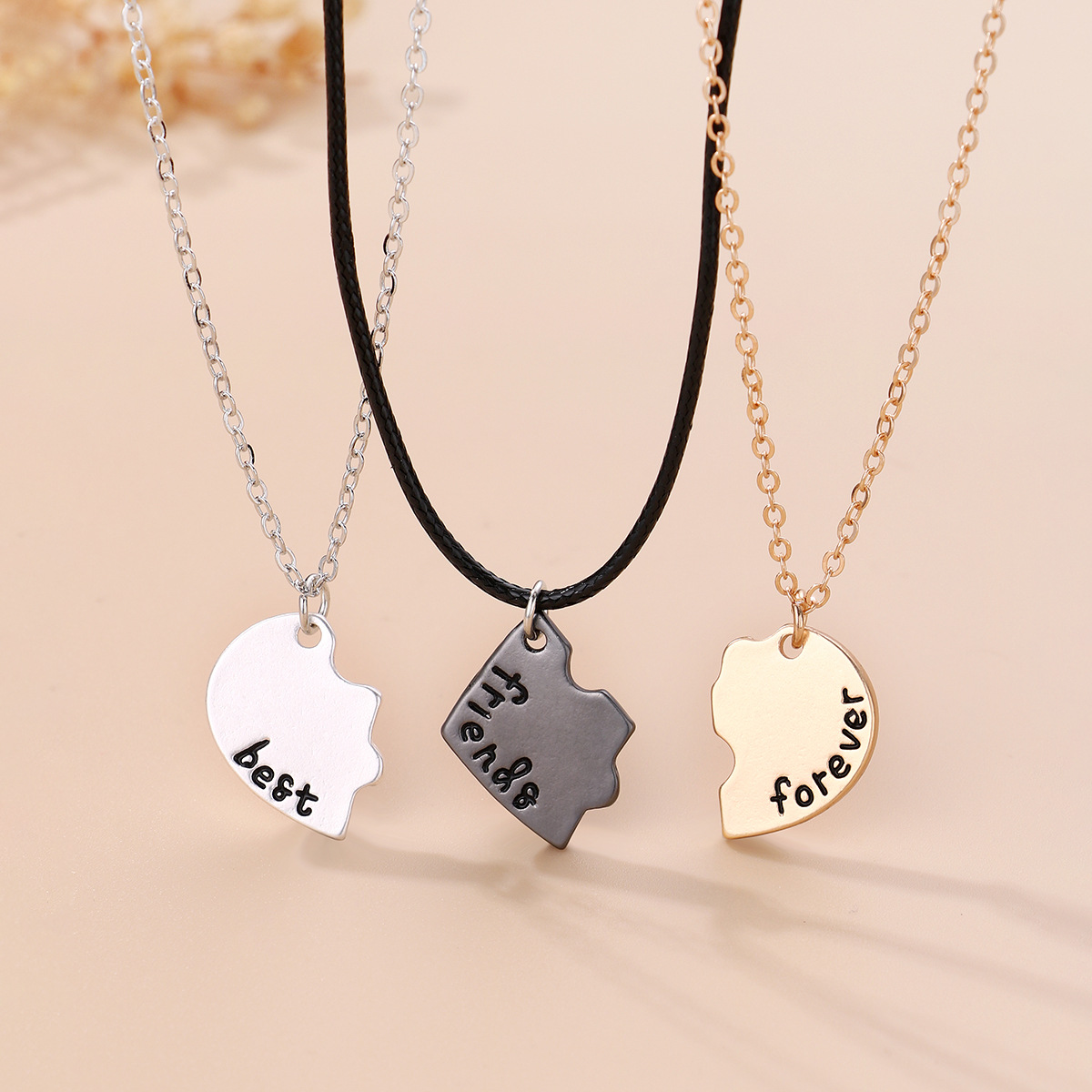 Best Friend Necklaces BFF Necklaces for 2 Puzzle Matching Necklaces  Friendship Necklaces Gifts for Teen Girls