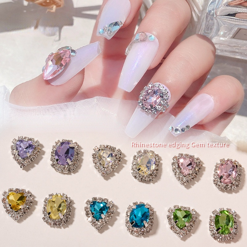 3d Nails Art Rhinestones Luxury Shiny Nail Diamonds - Temu Germany