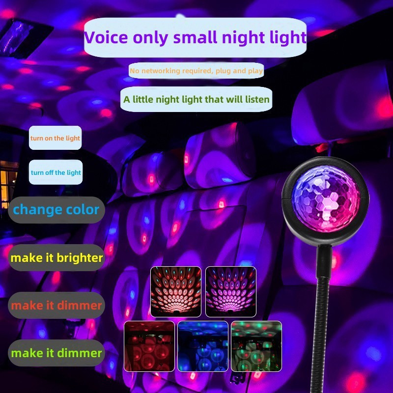 1pc Disco Ballroom Lamp Atmosphere Lamp Usb Car Star Light - Temu