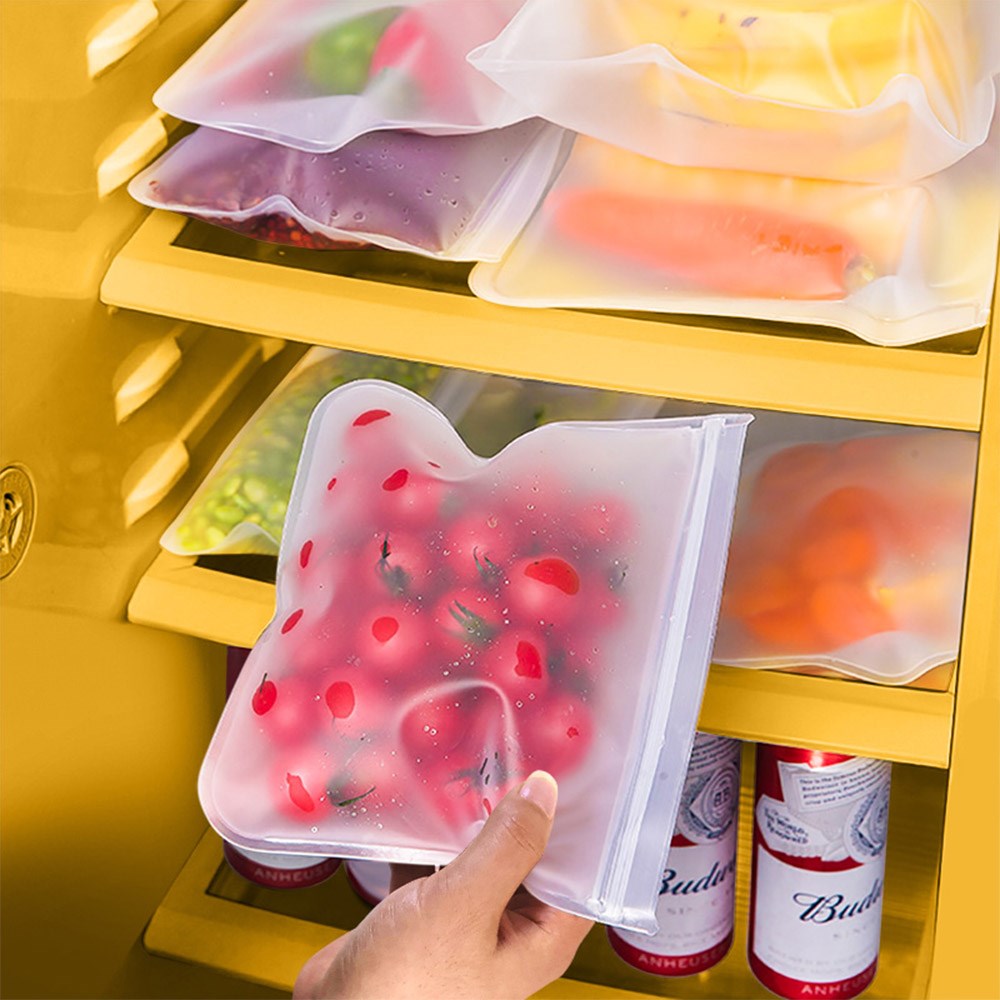 Eva Food Storage Pouches, Reusable Leak Proof Fresh-keeping Containers, Bpa  Free Self-sealing Fruit And Vegetable Freezer Bags, Ziplock Bag For Sandwich,  Lunch, Meat, Sealed Sub-packaging Bag, Kitchen Supplies - Temu