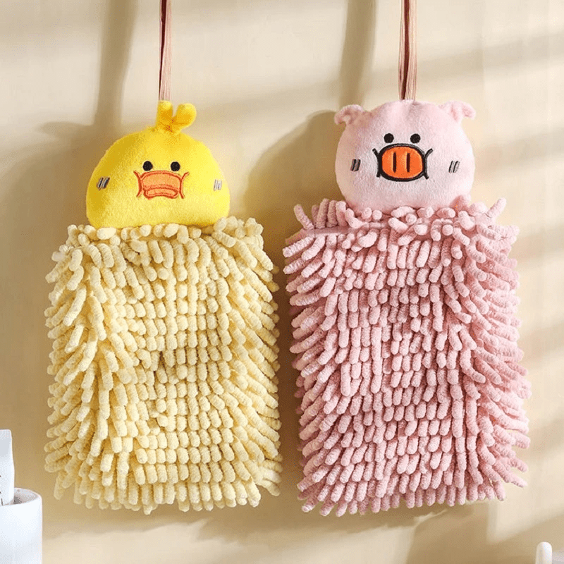 Pom Pom Hand Towel, Soft Plush