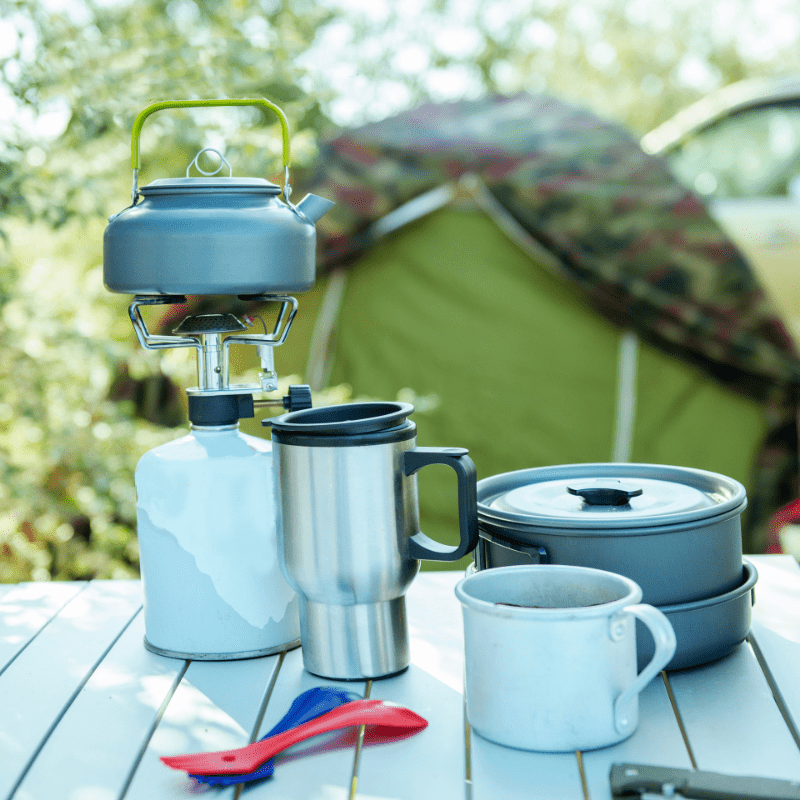 0.8l Outdoor Lightweight Aluminum Teapot Kettle Coffee Pot With